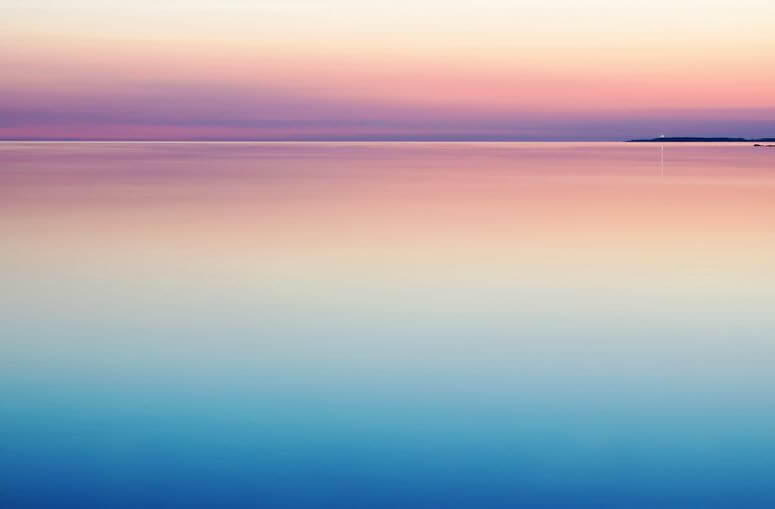 Reiki healing relieves stress naturally like the warm glow of this fading sunset